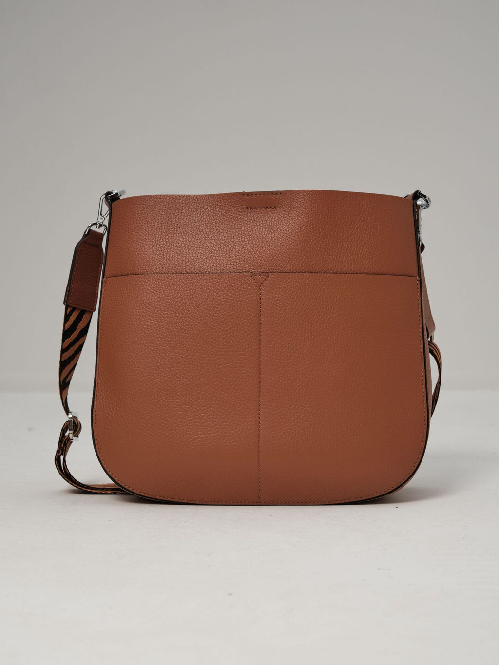 Сумка кожаная на плечо Azaro 30868 коричневый