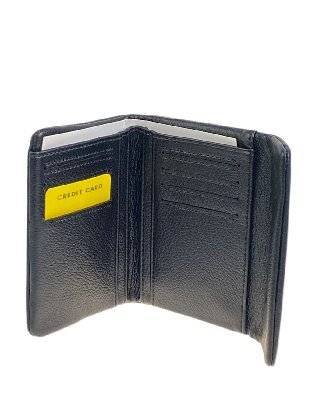 Женское портмоне из натуральной кожи, цвет черный - Greta фото 2