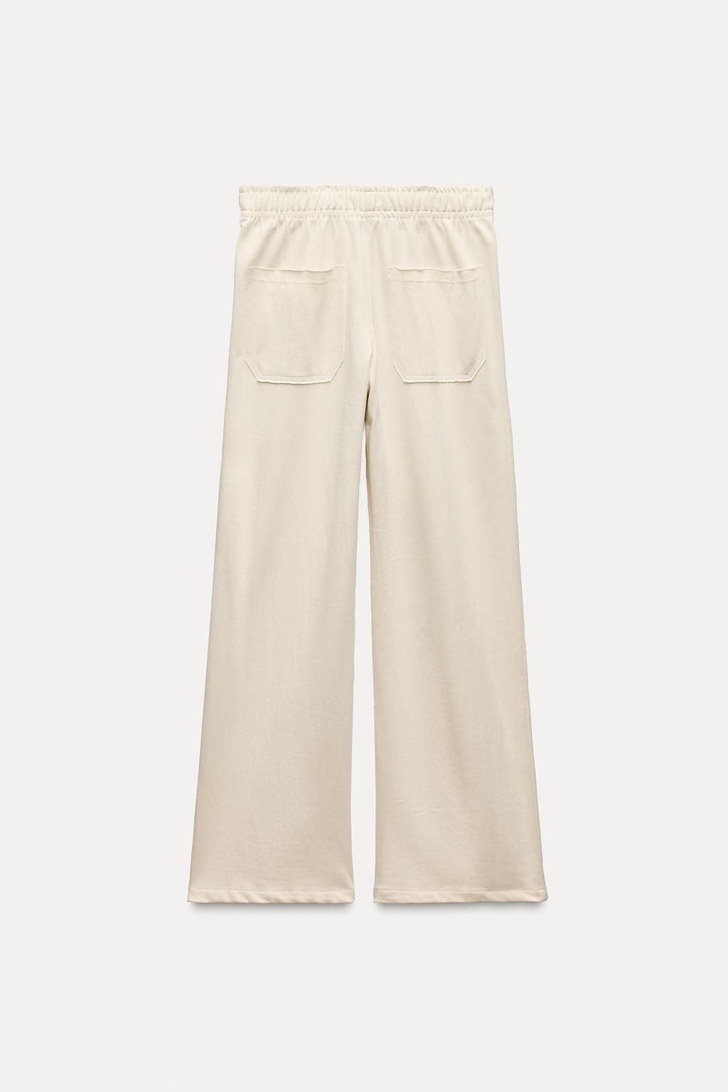 COTTON STRAIGHT-LEG TROUSERS - Zara фото 7