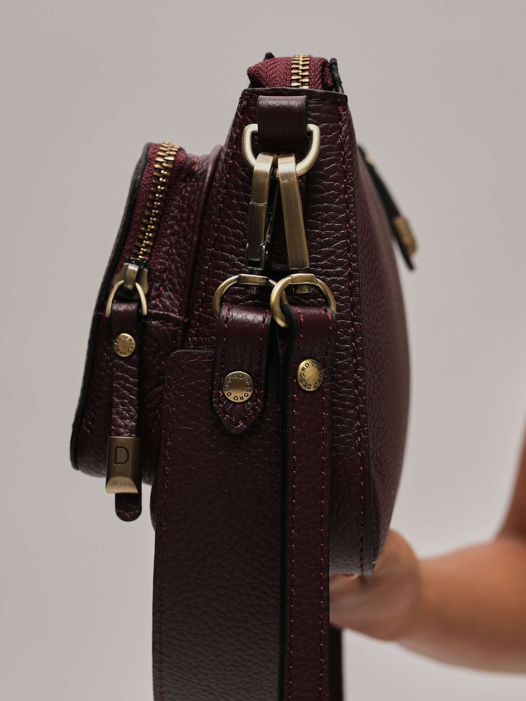 Сумка багет Deboro 31103 зимняя вишня