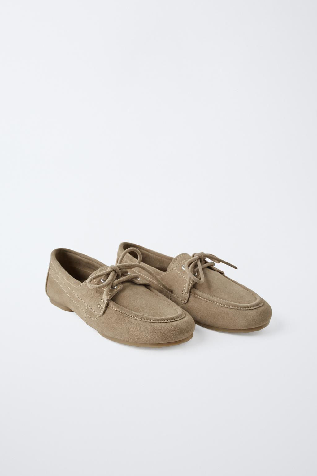 SPLIT SUEDE DECK SHOES - Zara фото 3