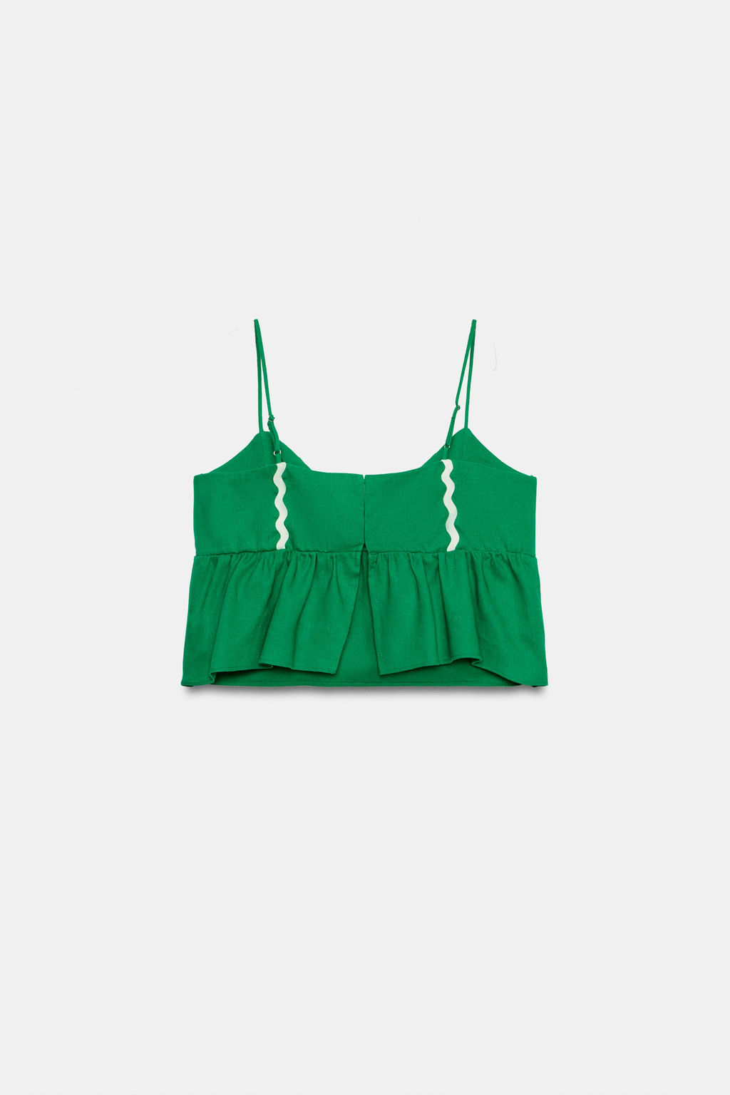 TOP TIRANTES CON LINO / Verde