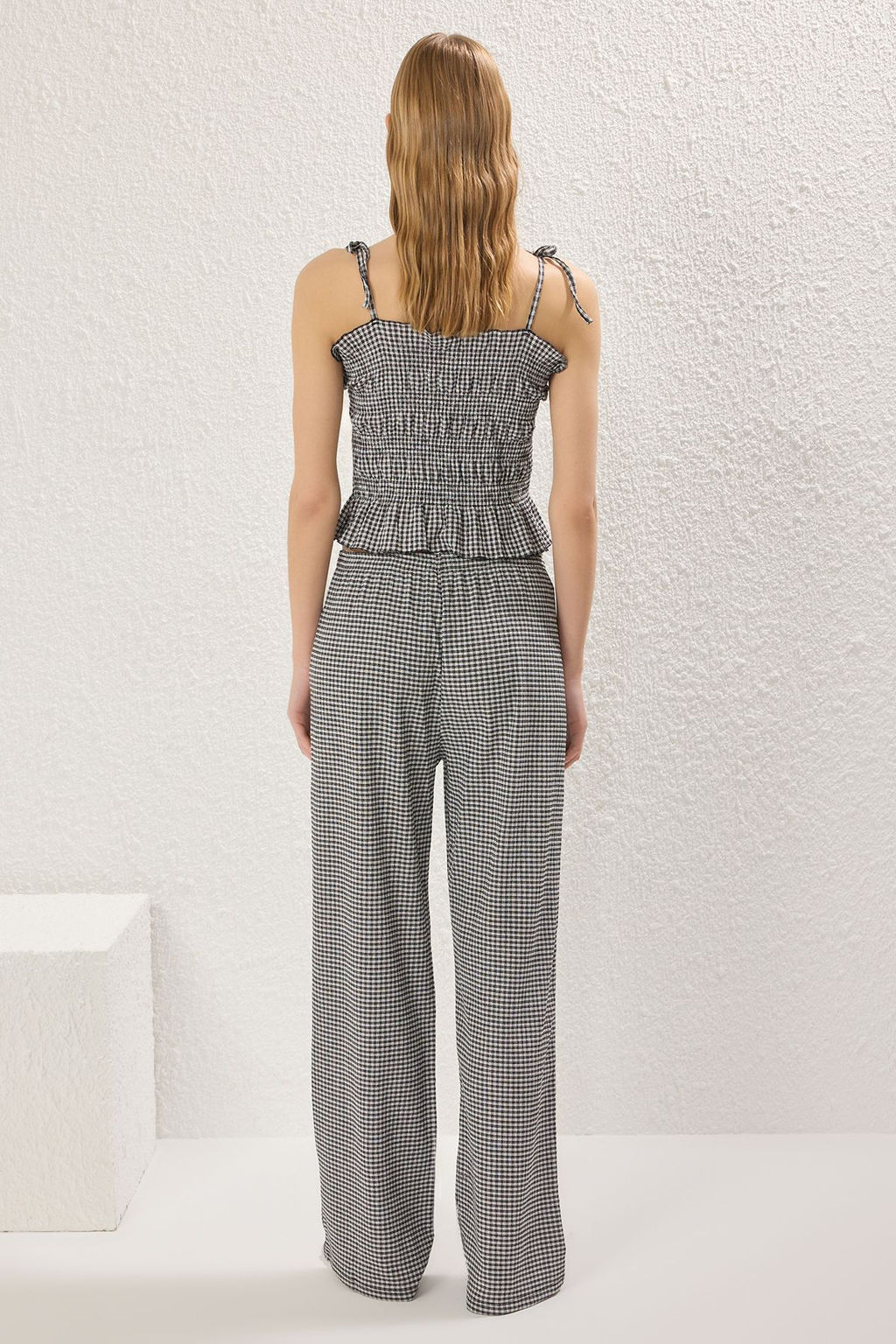 K?rm?z? Poti Kare Dokulu Fitted/Vucuda Oturan Gipeli Esnek Orme Bluz TWOSS25BZ00224 - Trendyolmilla фото 12