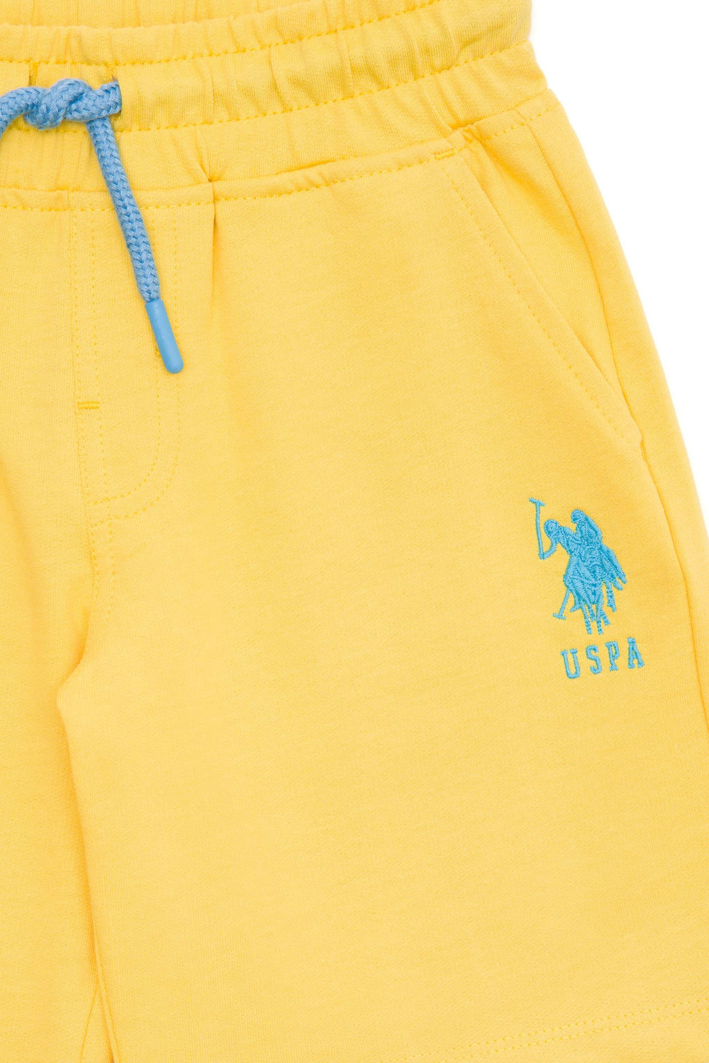 Темно-желтые вязаные шорты для мальчика - U.s. polo assn фото 4