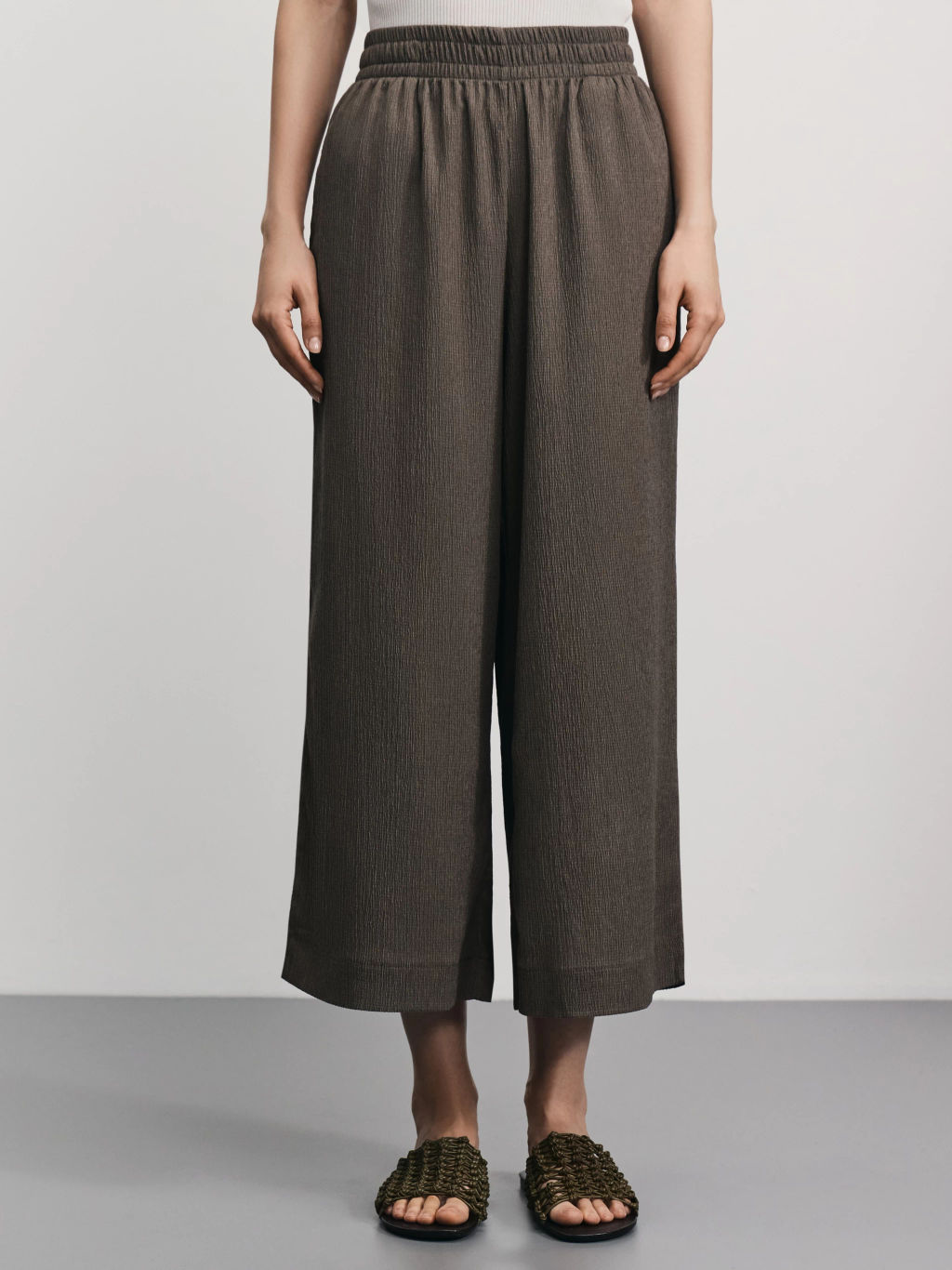 Прямые брюки с эластичным поясом / Zarina  фото 2