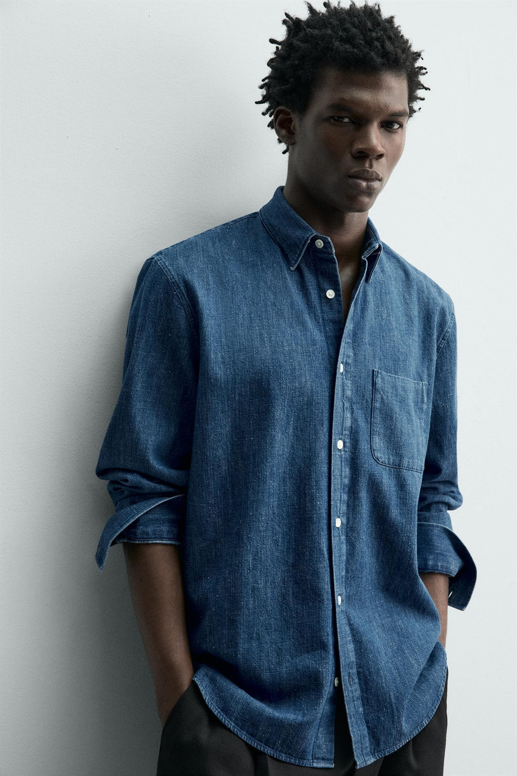 SELVEDGE DENIM SHIRT - Zara фото 7