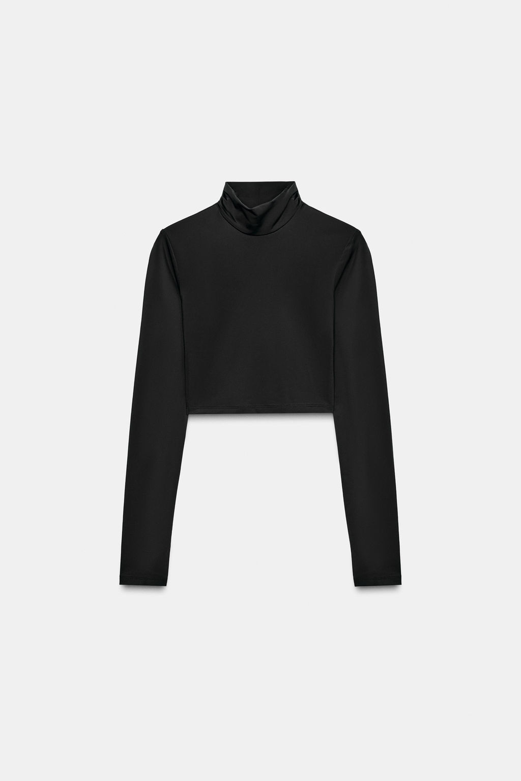 POLYAMIDE CROP T-SHIRT - Zara фото 5
