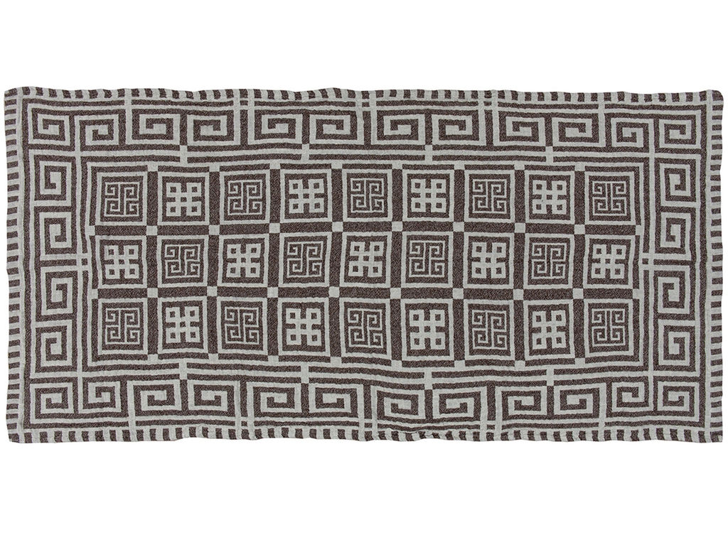 17с125-ШР/у./рул. 55*125 полотенце "Греческое" цв. 75 коричневый рис 352