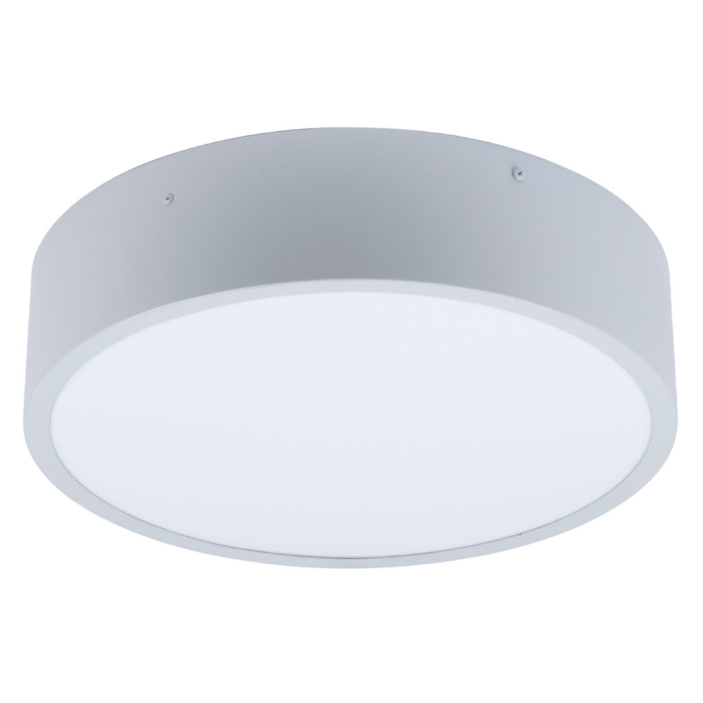 ULO-K40A 30W/4000К/R40 IP40 LIGHT GREY Светильник светодиодный накладной. Белый свет (4000K). Диаметр 400мм. Корпус светло-серый. ТМ Uniel