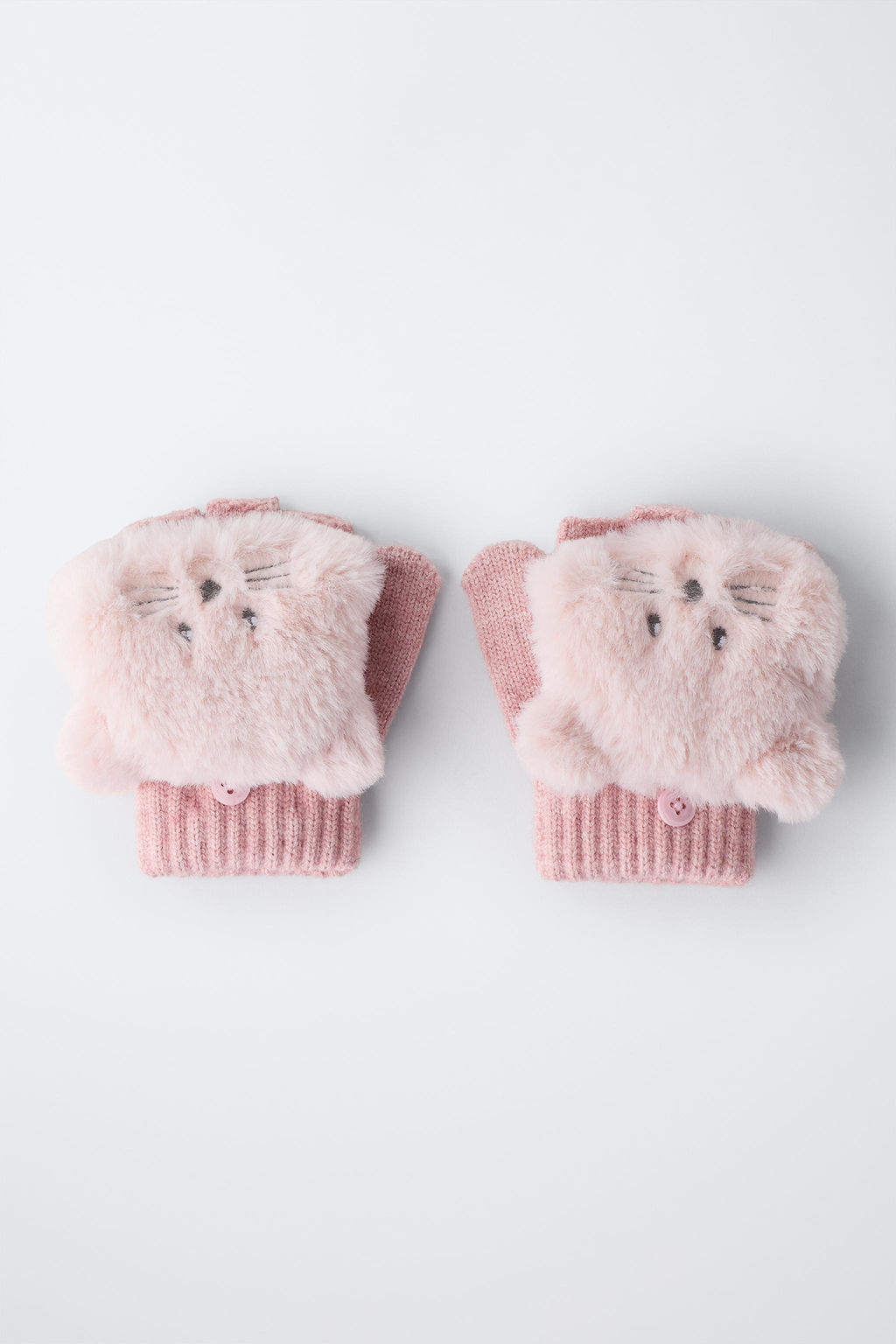 MITTEN GLOVES WITH MOUSE EFFECT HAIR - Zara фото 4