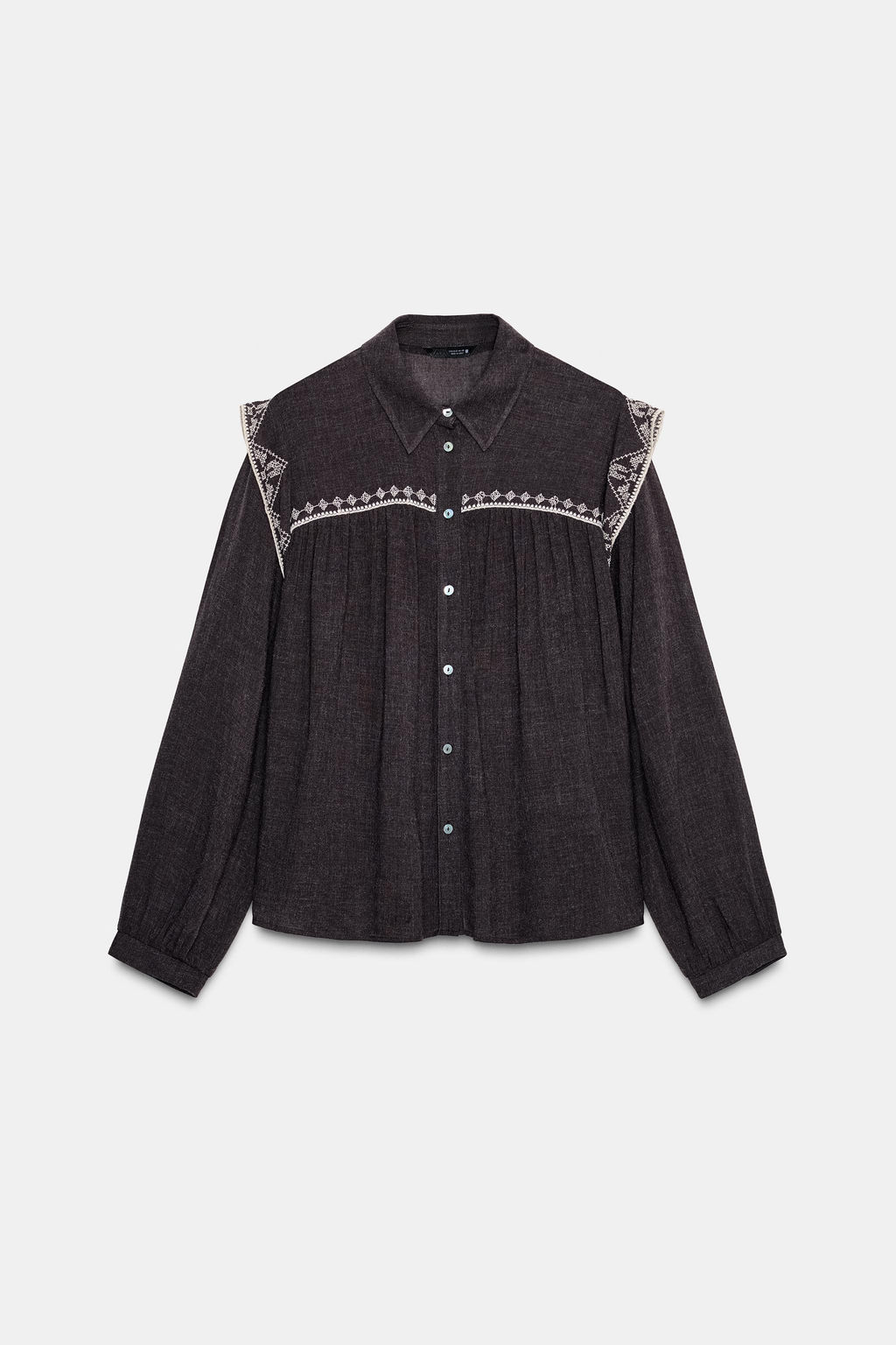 EMBROIDERED BLOUSE - Zara фото 8