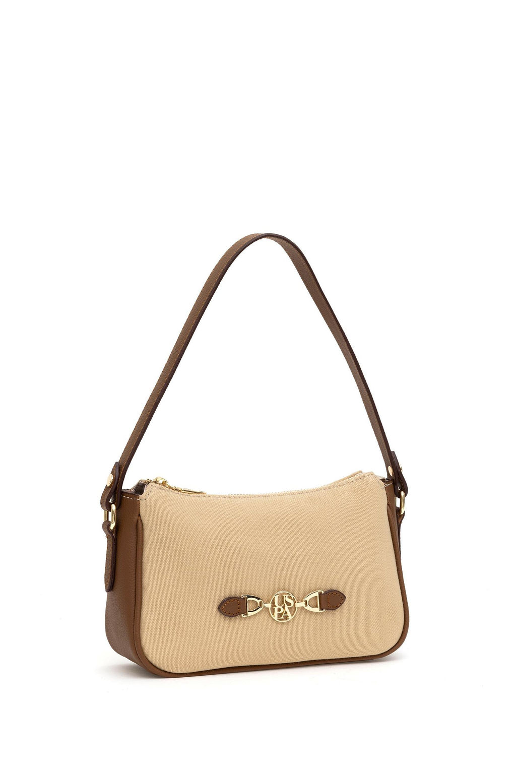 U. S. Polo Assn / Женская бежевая сумка через плечо - U.s. polo assn фото 2