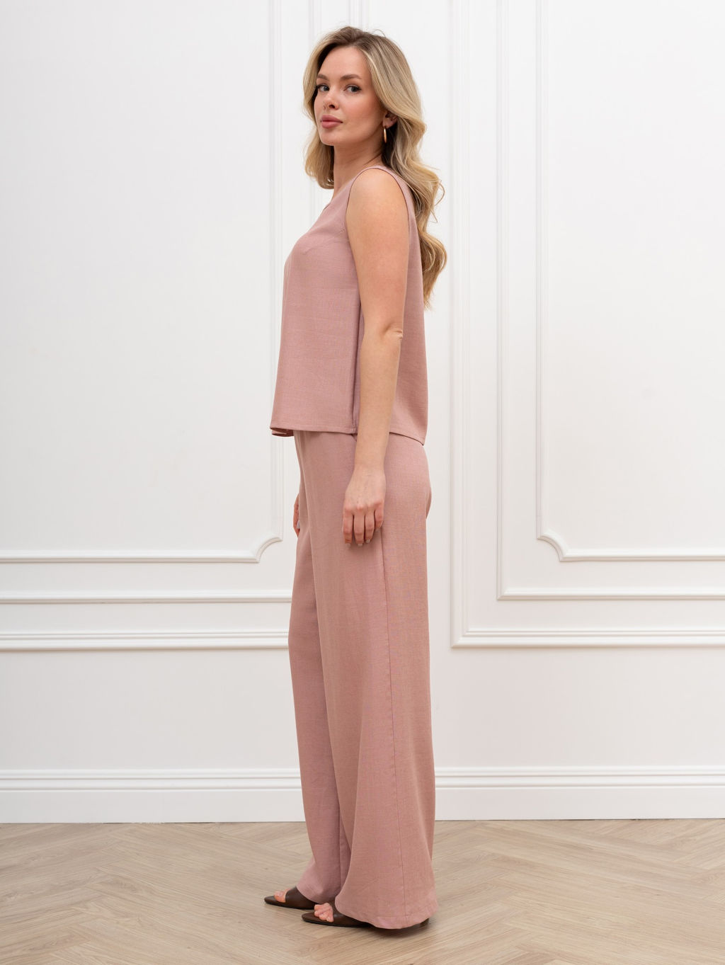 Блузка (топ) Сибелла-5 из вискозы со льном - Виотекс фото 22