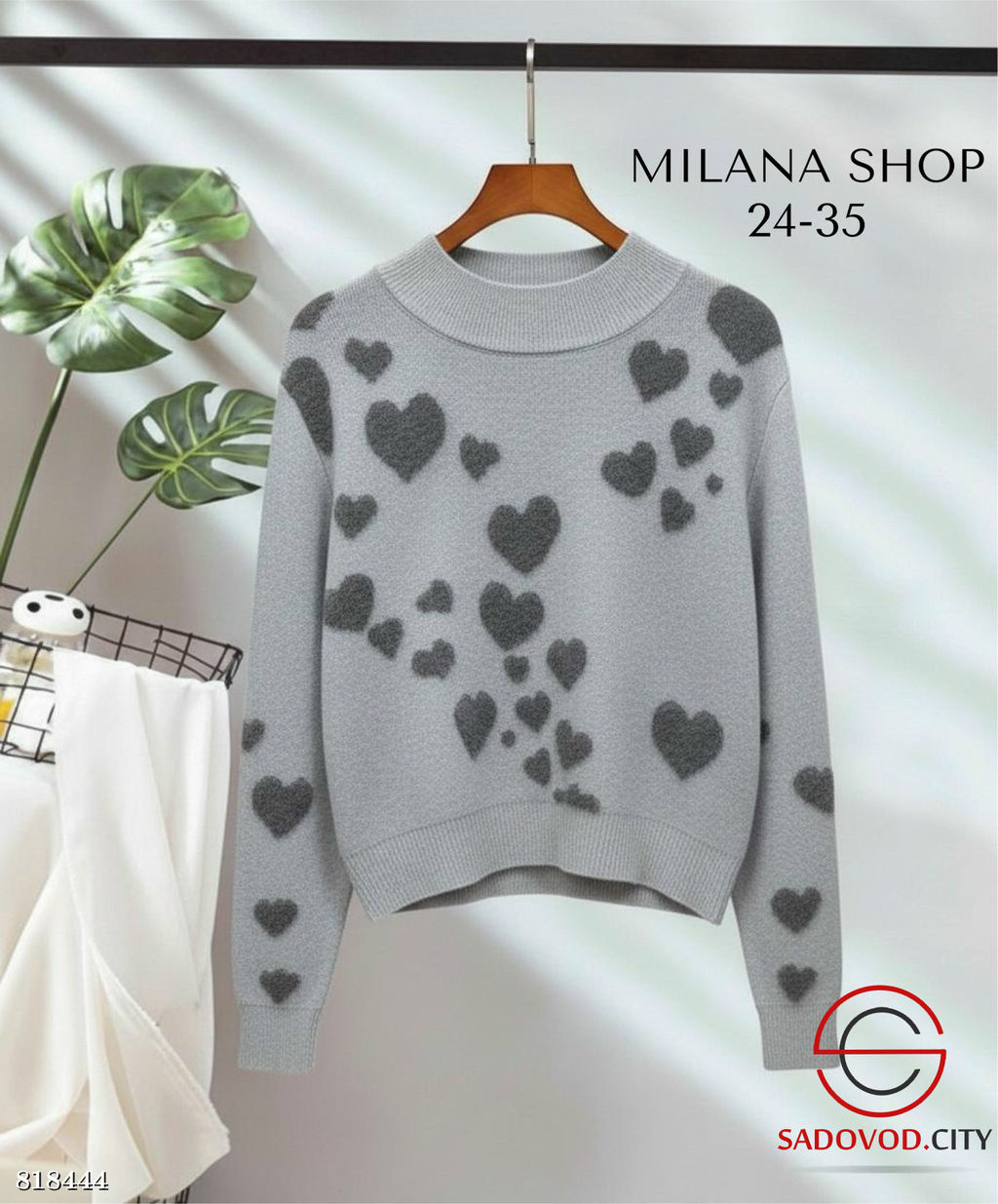 Кофта женская с сердечками - Bruno фото 4