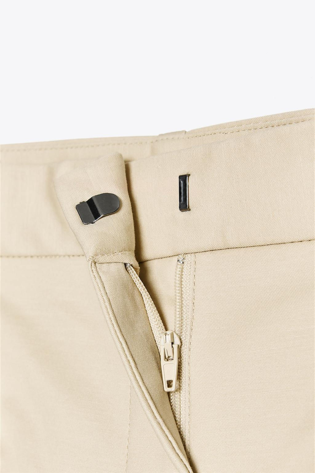 DARTED BERMUDA SHORTS WITH BELT - Zara фото 13