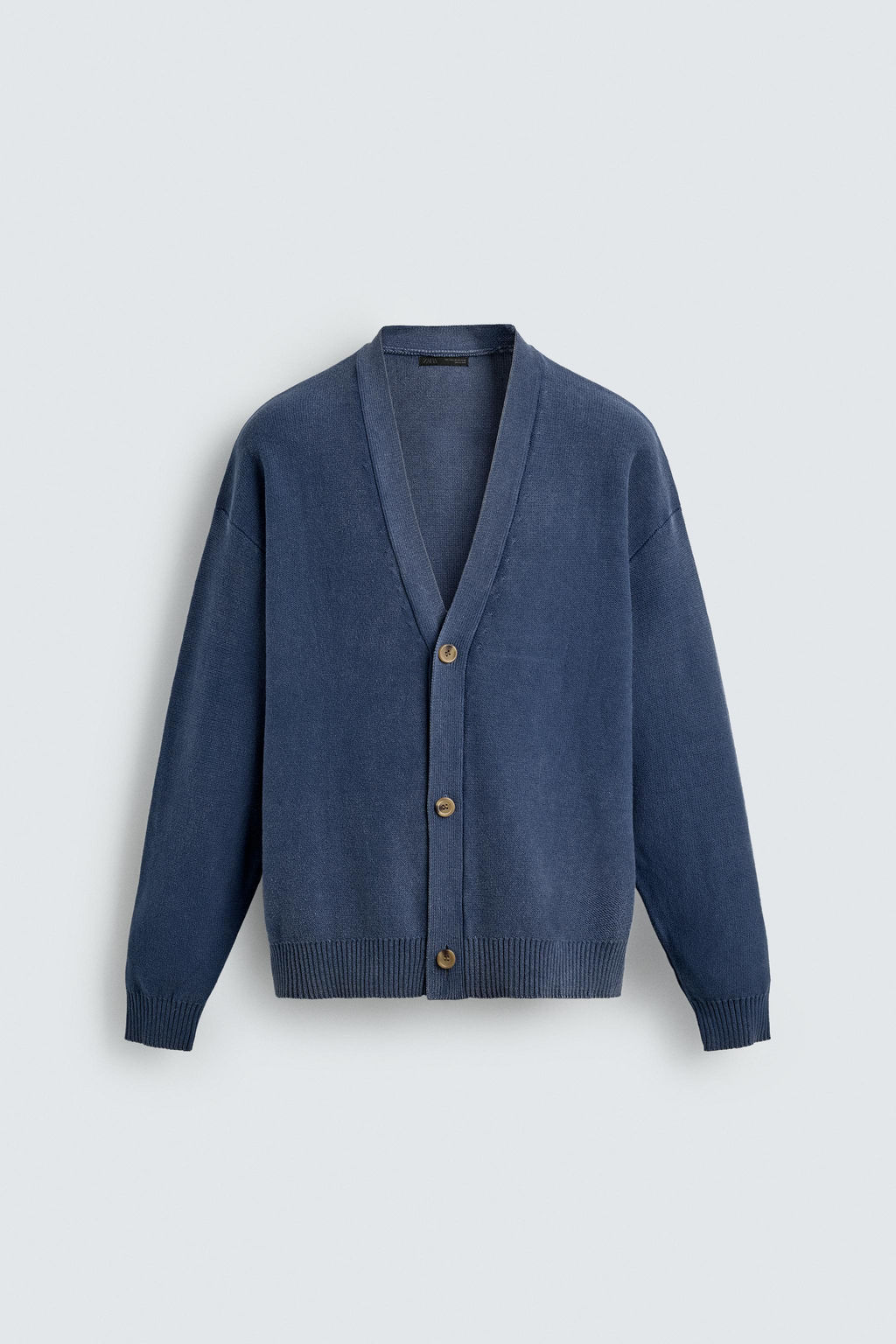 C?RDIGAN RELAXED FIT LAVADO / Azul - Zara фото 7