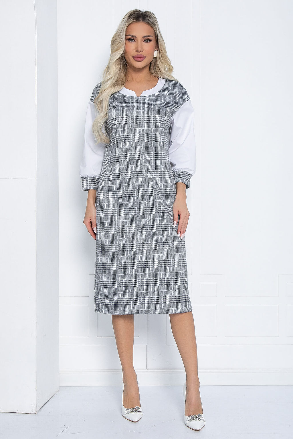 Платье Брют НЬЮ (серое) П12400-18 - Lt collection фото 4