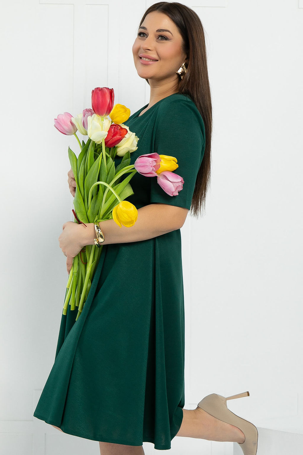 Платье Карнелия (зеленое) П12953-25М - Lt collection фото 4