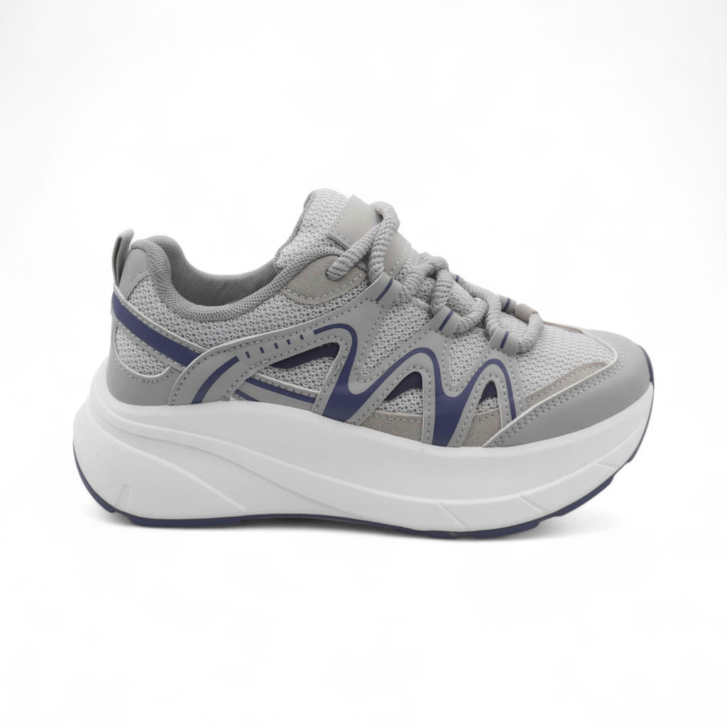 Кроссовки женские В887-4 бело серые - Sport фото 2