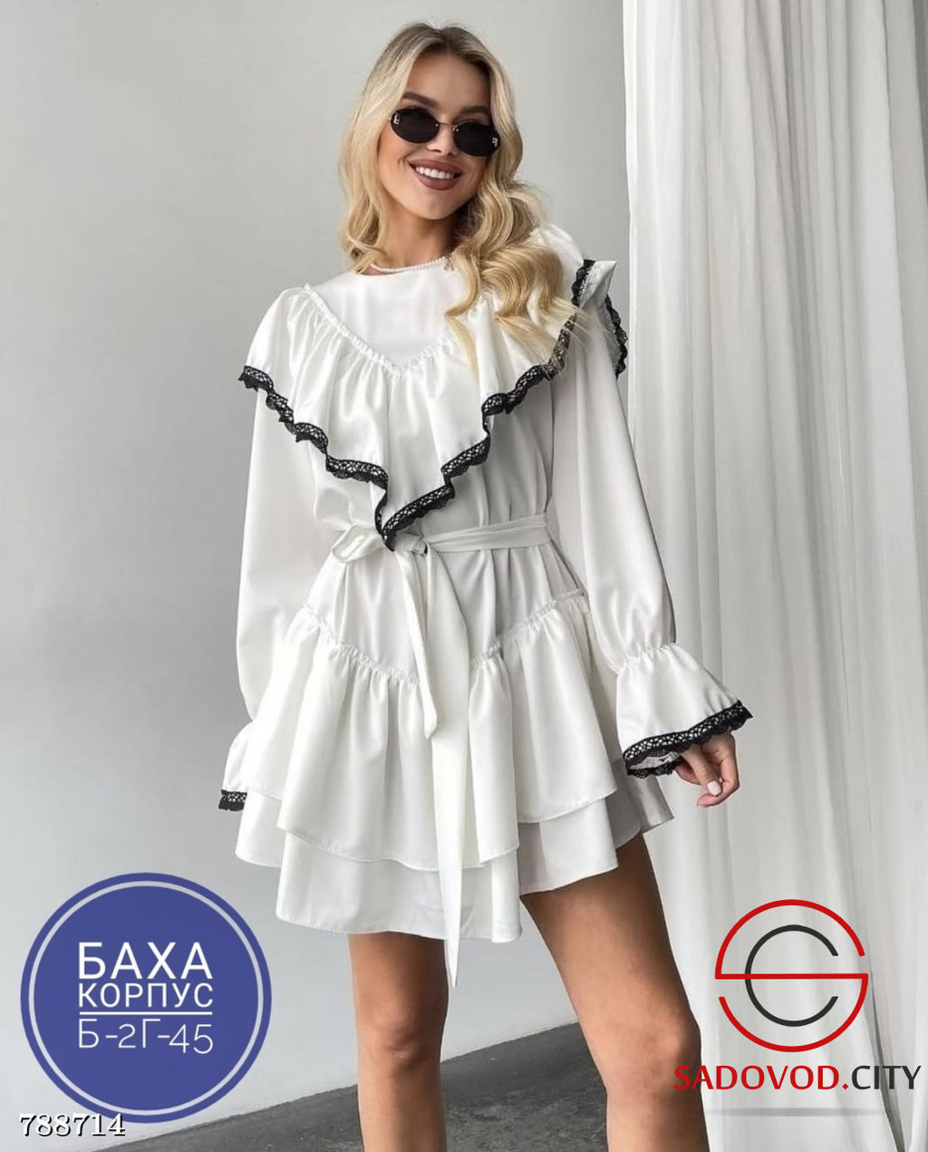 Женское платье с рюшами - Bruno фото 4