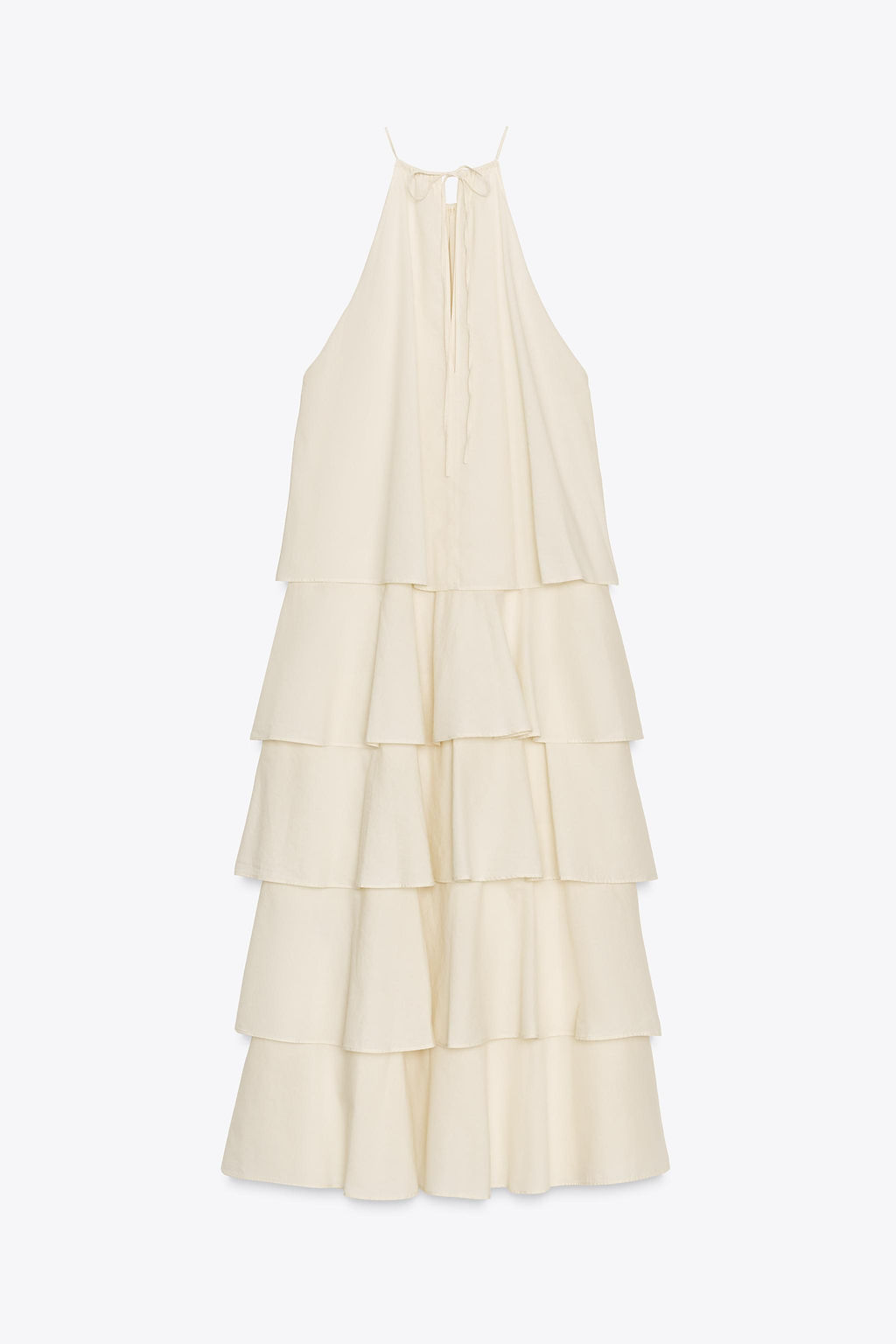 ZW COLLECTION HALTER RUFFLE DRESS - Zara фото 15