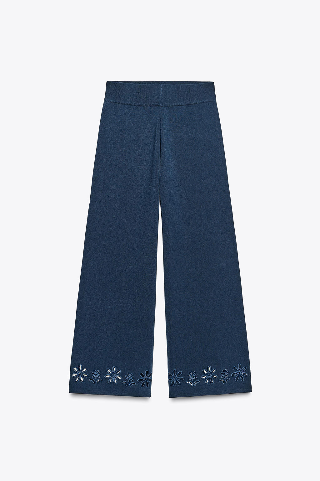 KNIT TROUSERS WITH CUTWORK EMBROIDERY - Zara фото 5