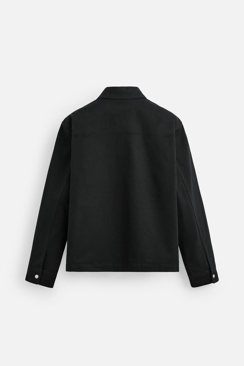 RELAXED FIT ZIP-UP OVERSHIRT - Zara фото 8