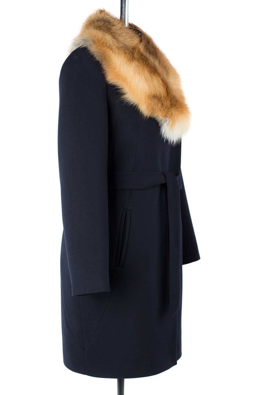 Мех натуральный (лиса) Пальто утепленное Холлофайбер 300 - El podio фото 4