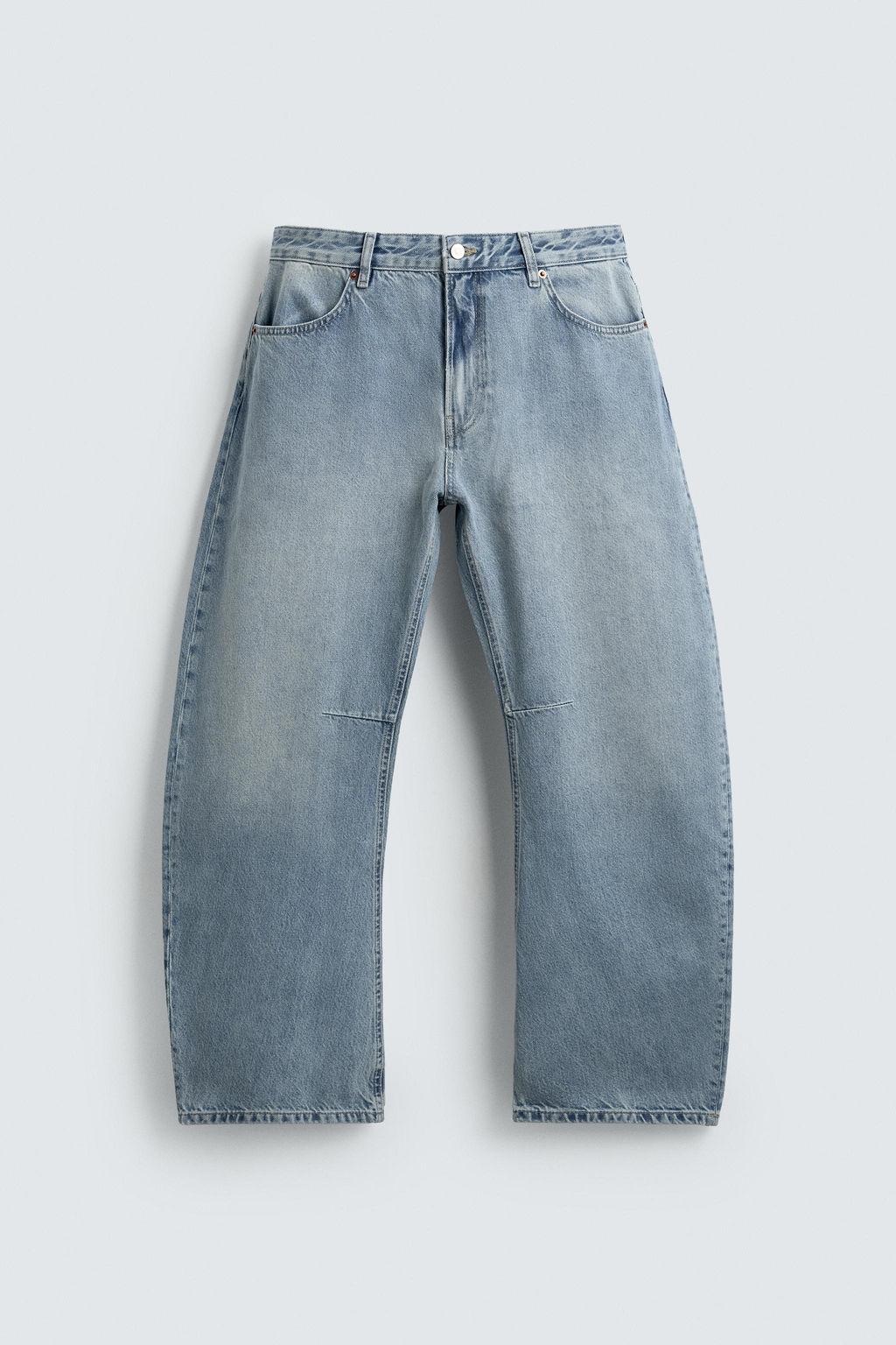 JEANS RELAXED BARREL FIT / Azul claro - Zara фото 9