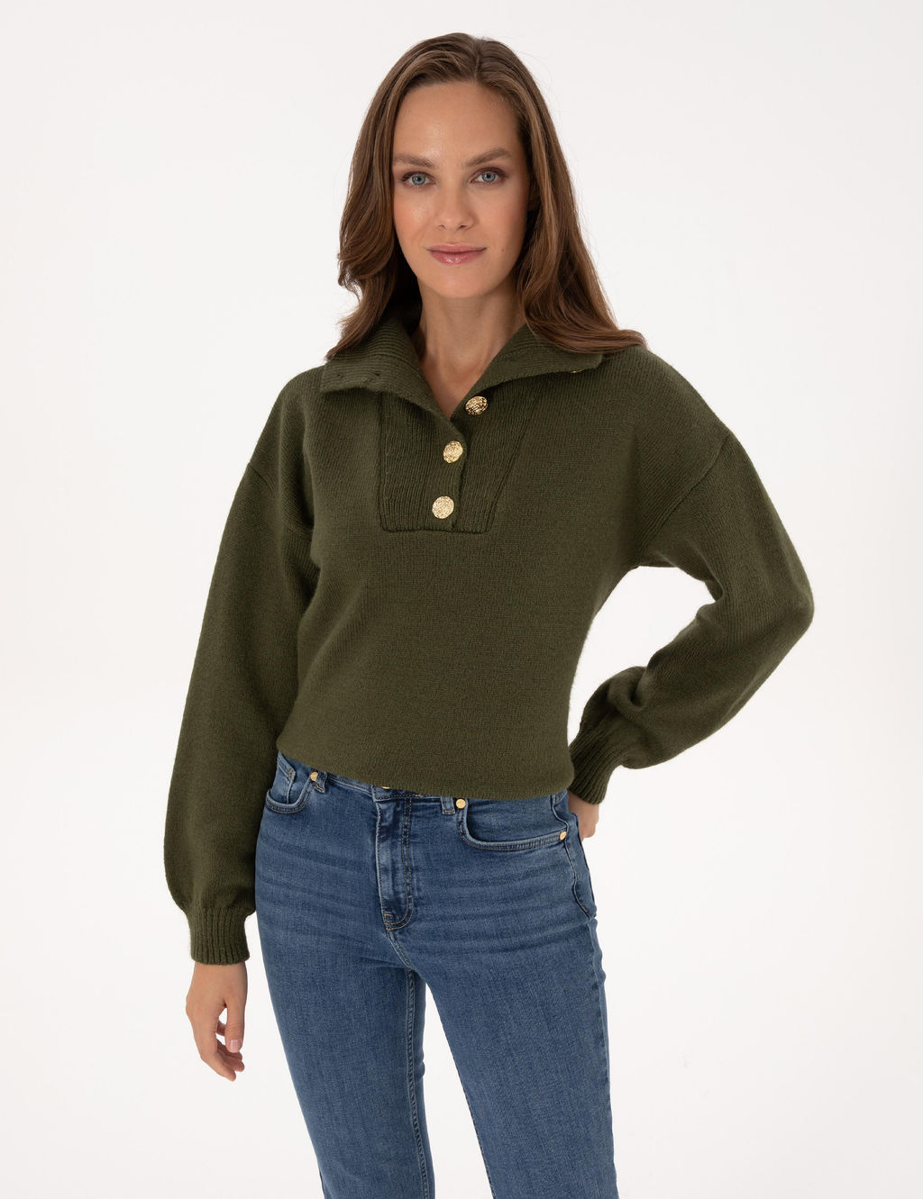 Haki Comfort Fit Kazak - Pierre cardin фото 3