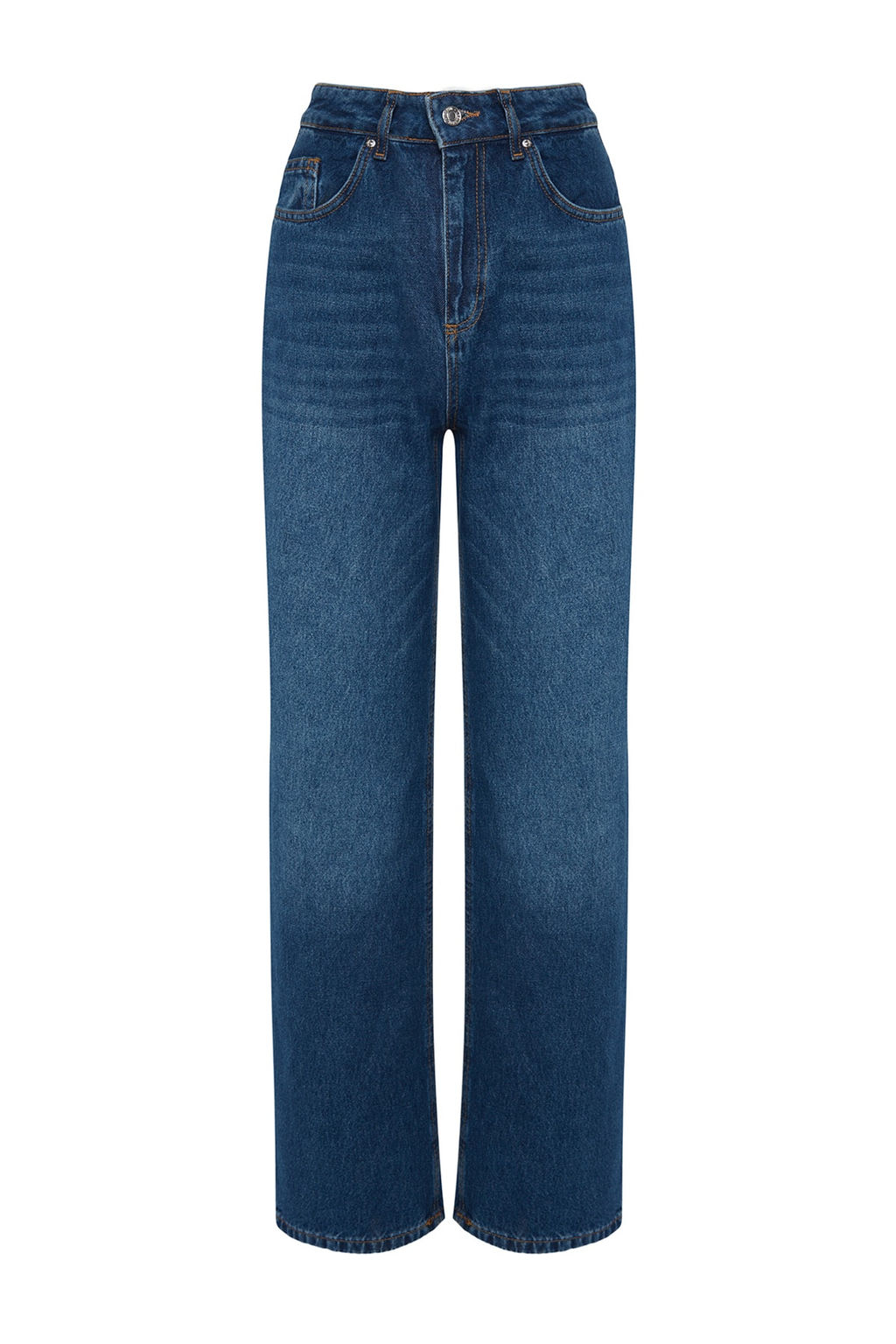 TRENDYOLMILLA Siyah Yuksek Bel Wide Leg Jeans TWOAW24JE00074  фото 27