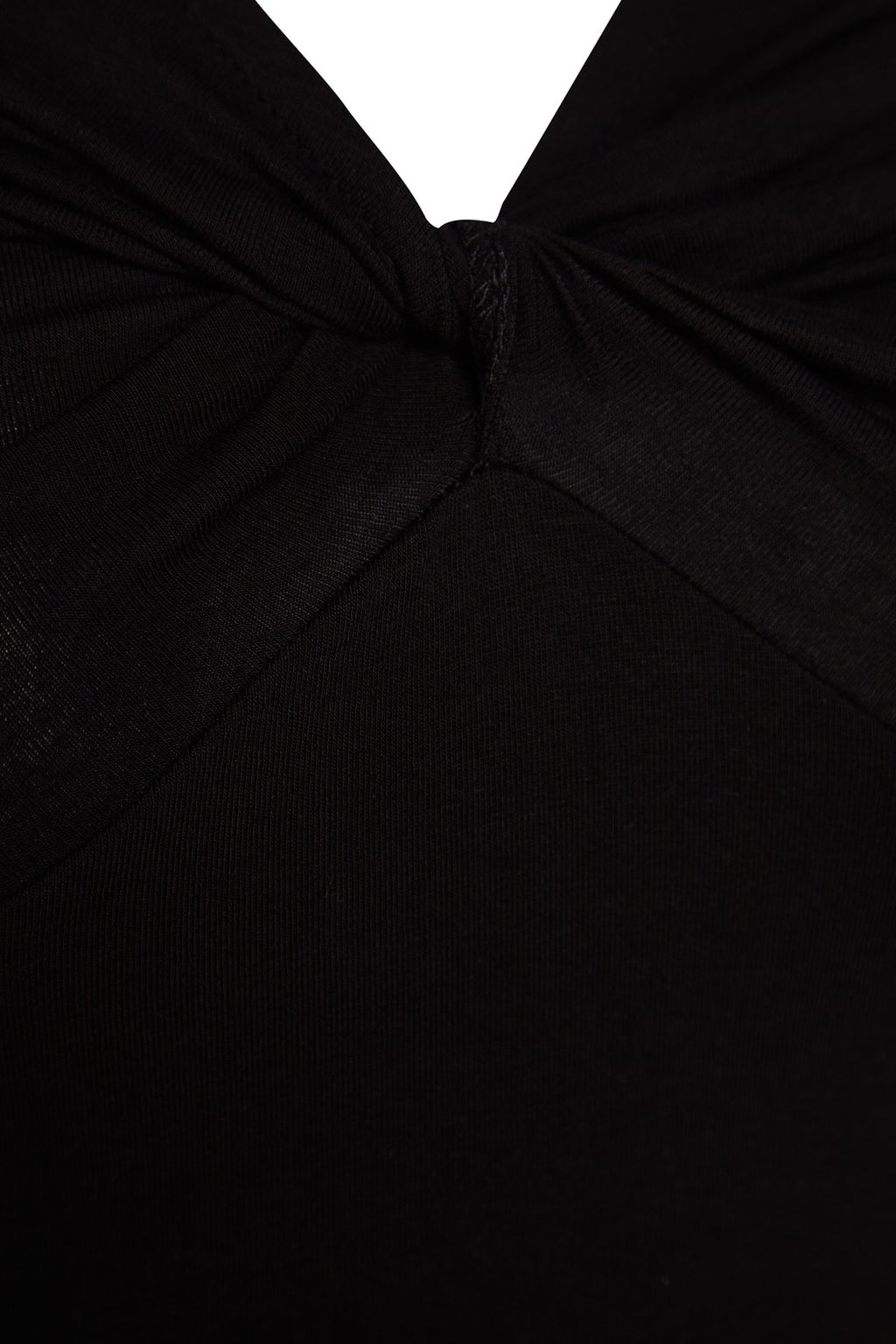 Trendyolmilla Siyah Pamuklu Gogsu Buzgulu Fitted/Vucuda Oturan Regular Boy Orme Bluz TWOAW24BZ00098 фото 7