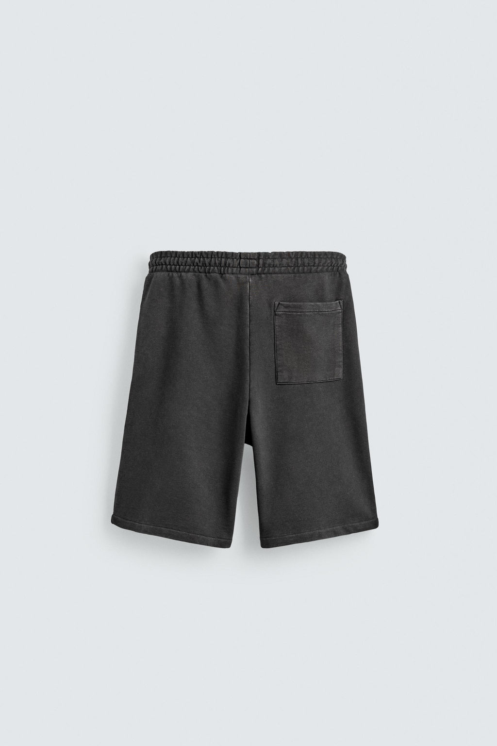 BERMUDA JOGGER RELAXED FIT EFECTO LAVADO / Antracita oscuro