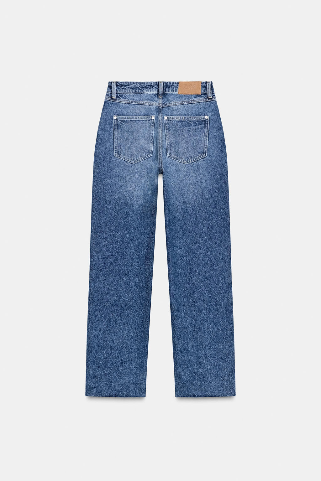 JEANS Z.09 STRAIGHT HIGH-WAIST CROSS-OVER WAISTBAND - Zara фото 8