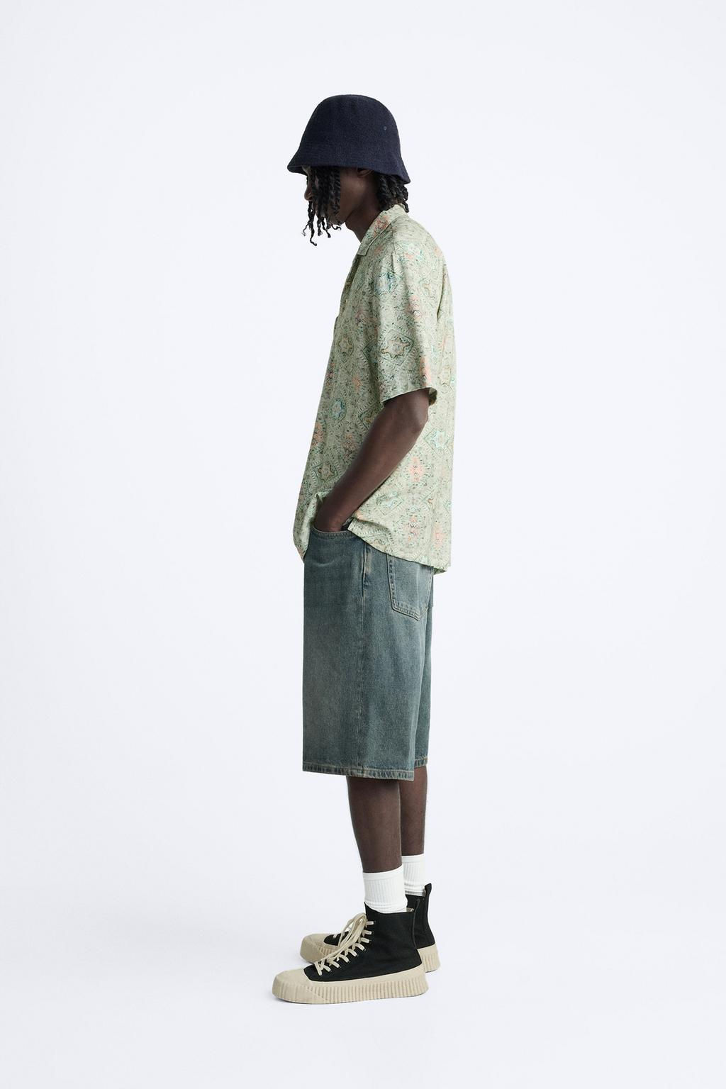 TEXTURED VISCOSE BLEND SHIRT - Zara фото 4