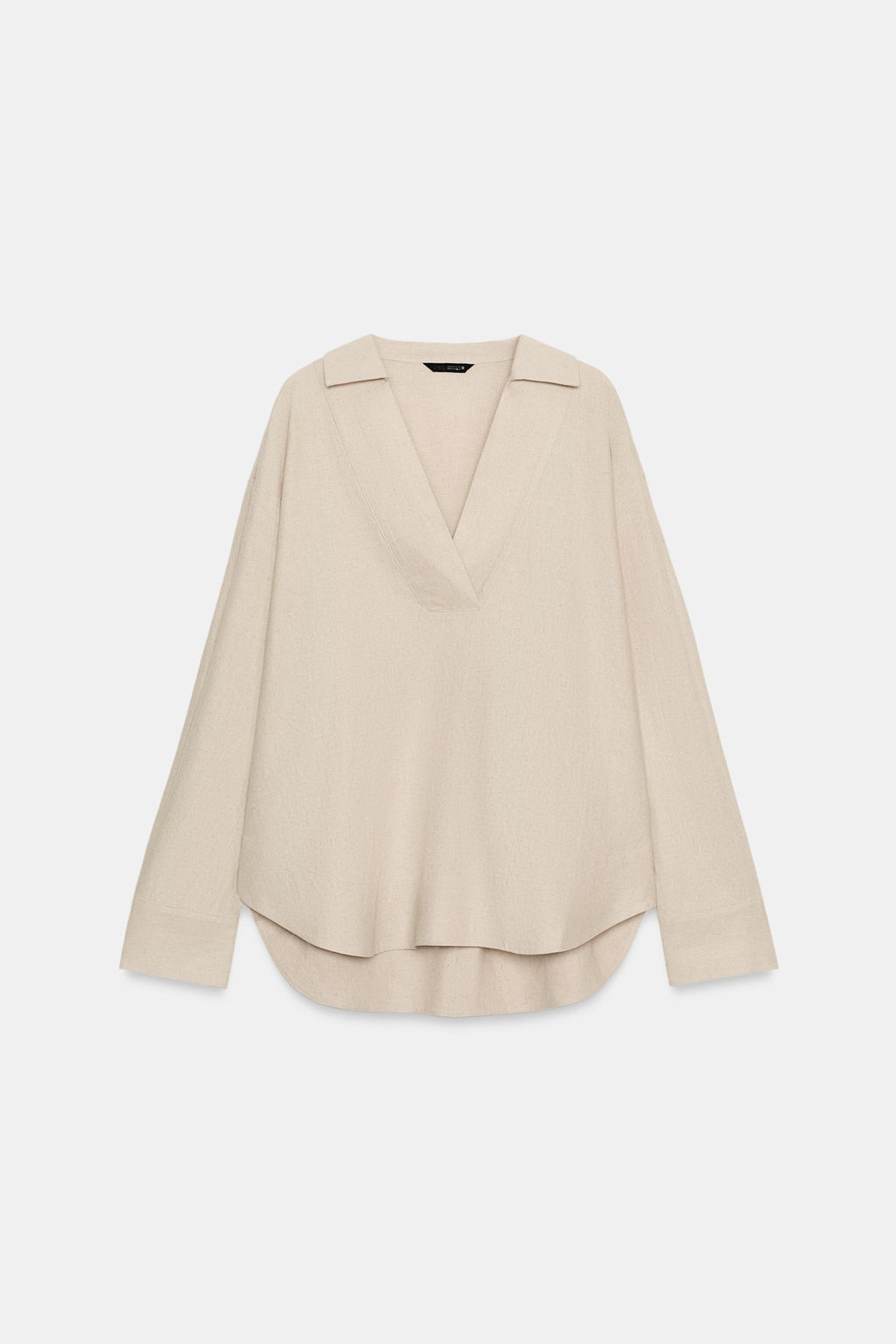 BLUSA ESTAMPADA RAYAS / Beige claro - Zara фото 8