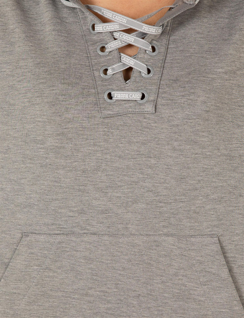 Gri Melanj Oversize Kap__onlu Sweatshirt - Pierre cardin фото 6