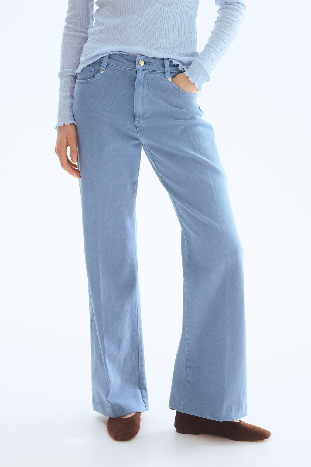 Pantal?n bootcut de sarga - H&m фото 7