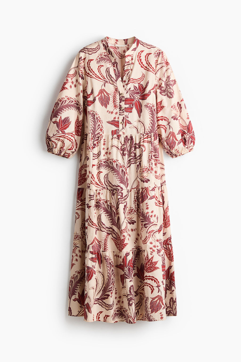 Vestido escalonado de corte midi - H&m фото 5