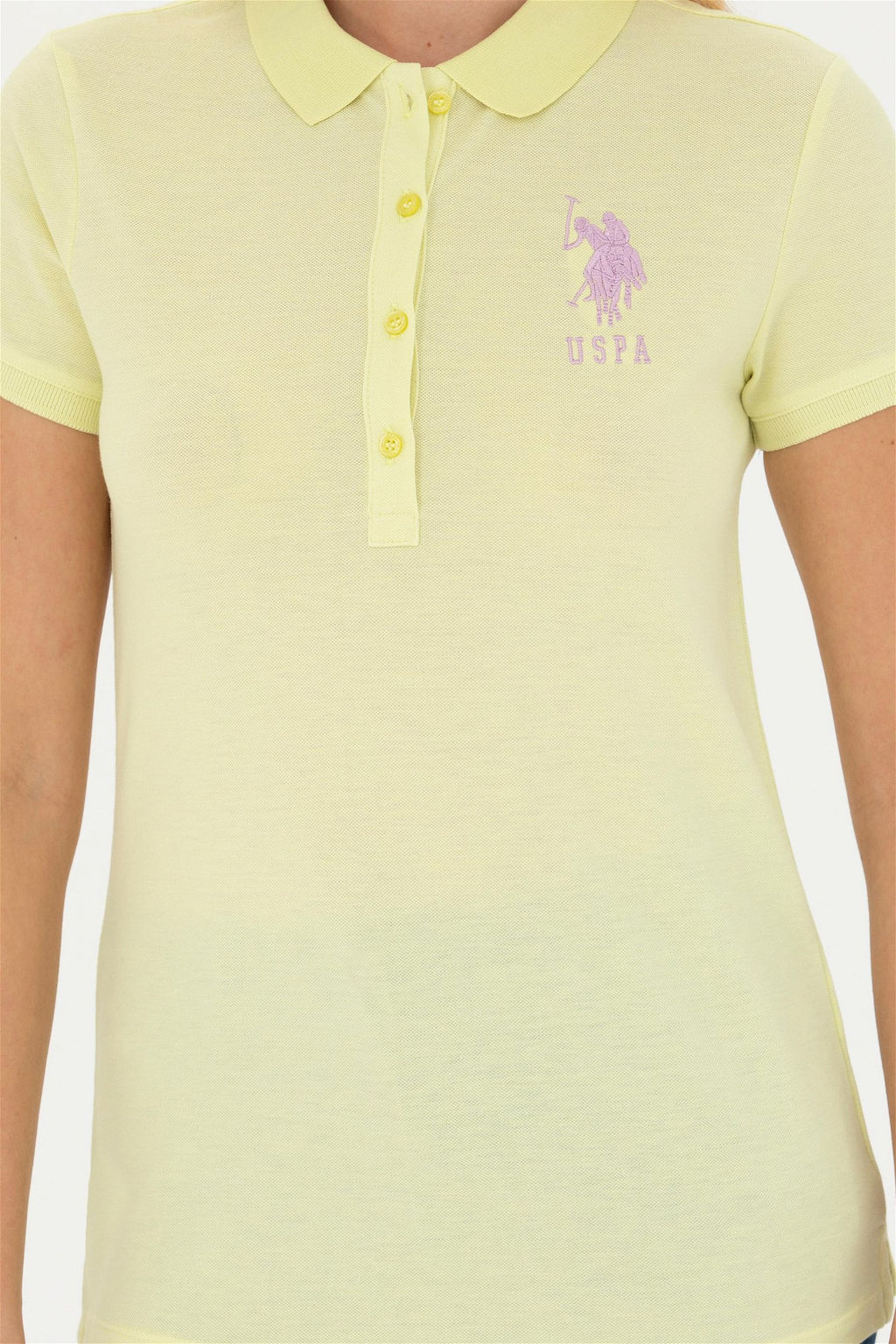 Женщина светло -желтая базовая скидка на сюрприз в корзине - U.s. polo assn фото 5