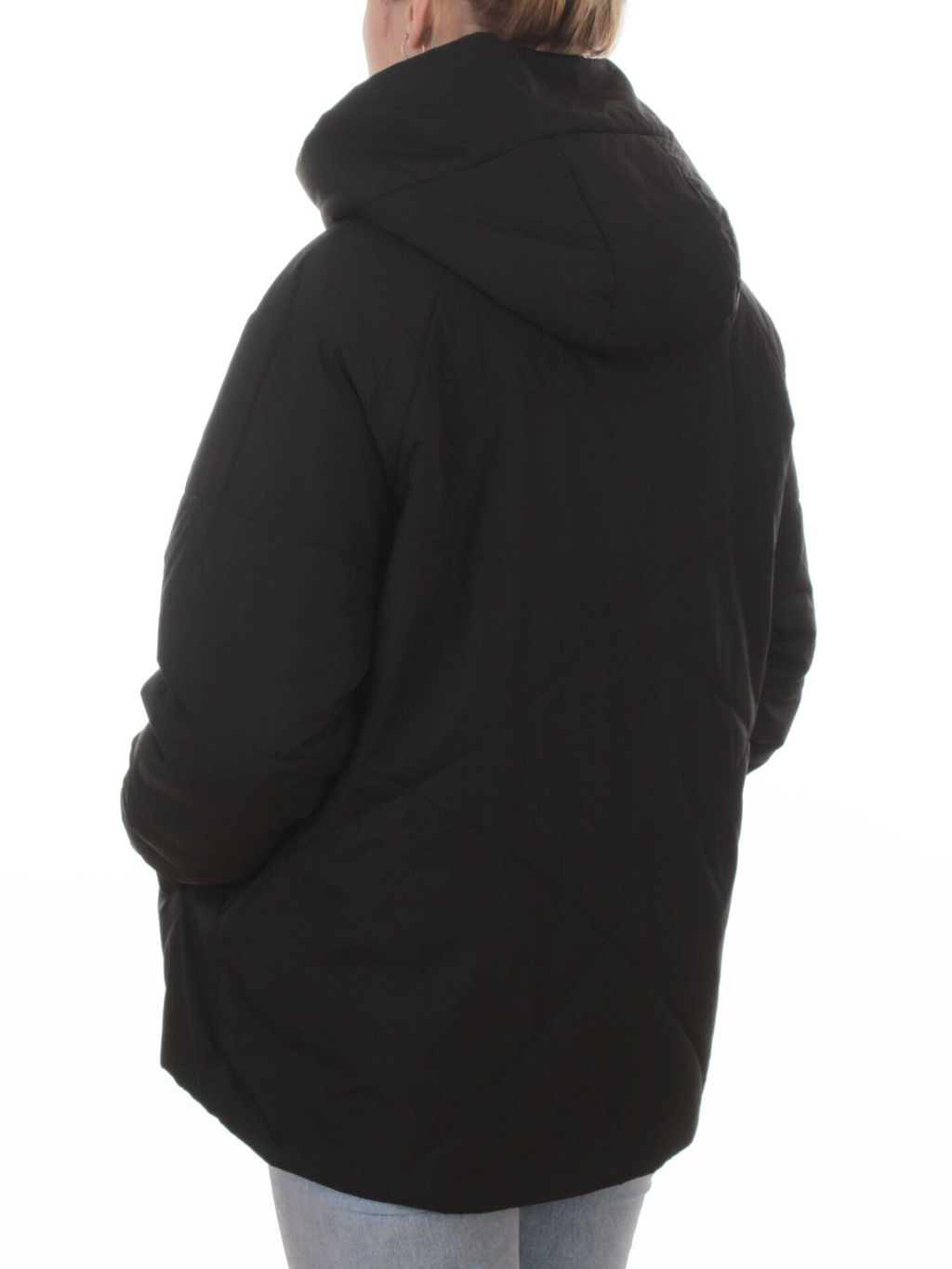 8008 BLACK Куртка демисезонная женская (100 гр. холлофайбер) - Fashion фото 6