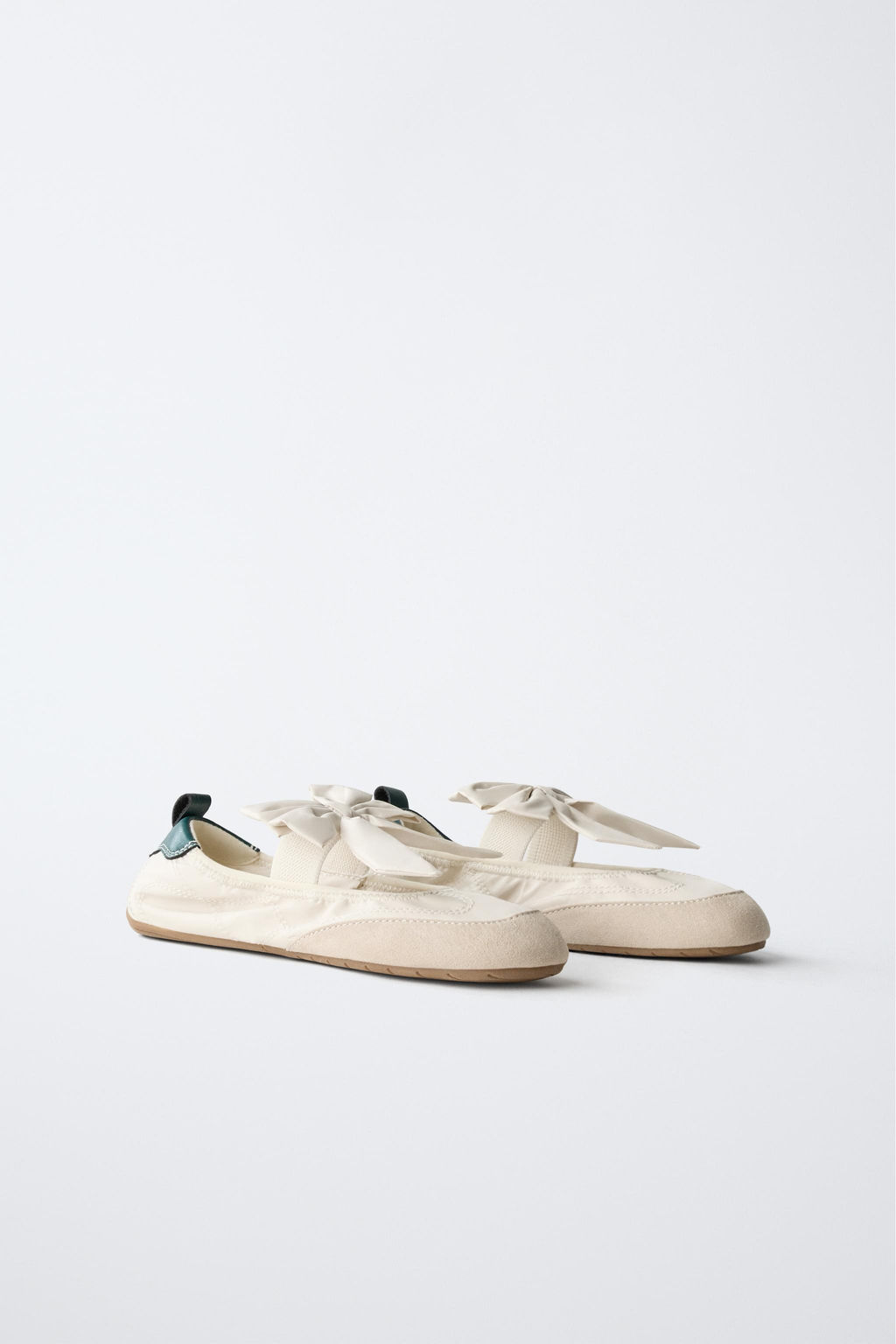 SPORTY BALLERINA SHOES WITH BOW - Zara фото 2