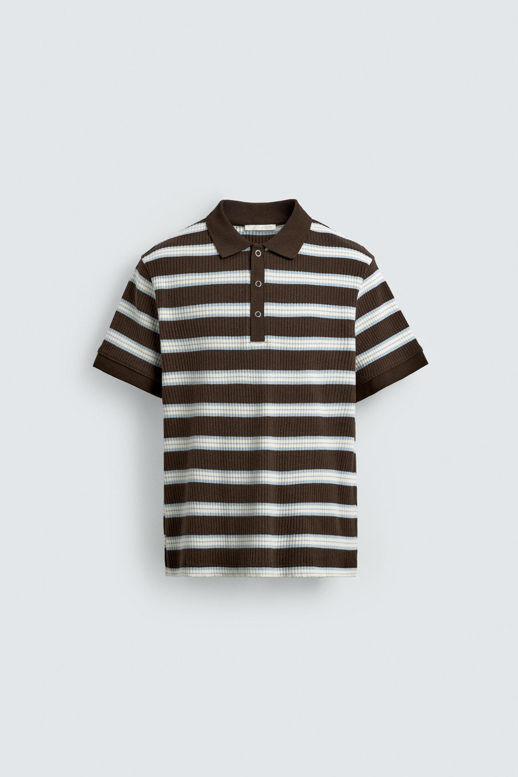 VERTICAL TEXTURED POLO SHIRT - Zara фото 15