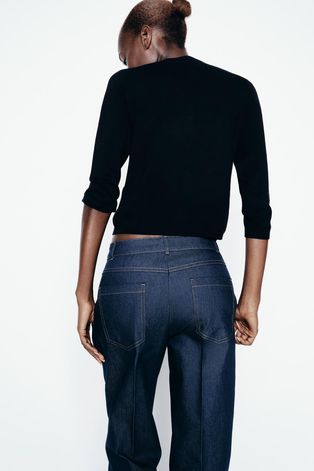 PLAIN KNIT 3/4 SLEEVE CARDIGAN - Zara фото 4