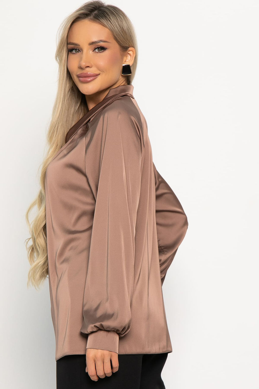 Блуза Элеонора (коричневая) Б14927-30М