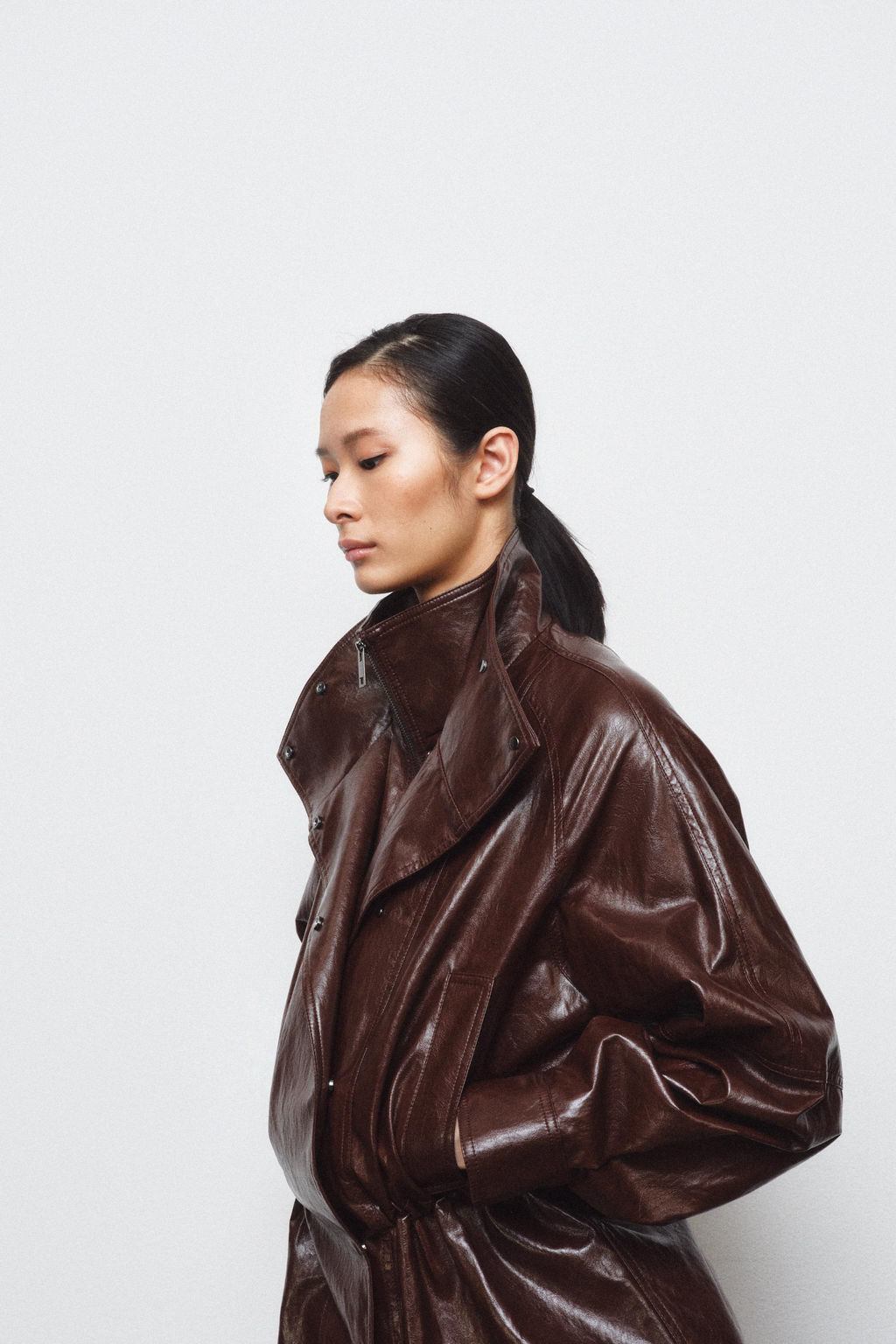ZW COLLECTION FAUX LEATHER JACKET - Zara фото 2