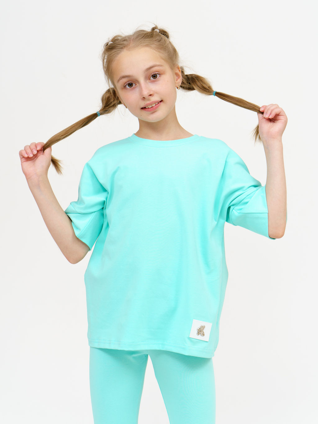 949Д Костюм с леггинсами "Бирюза"