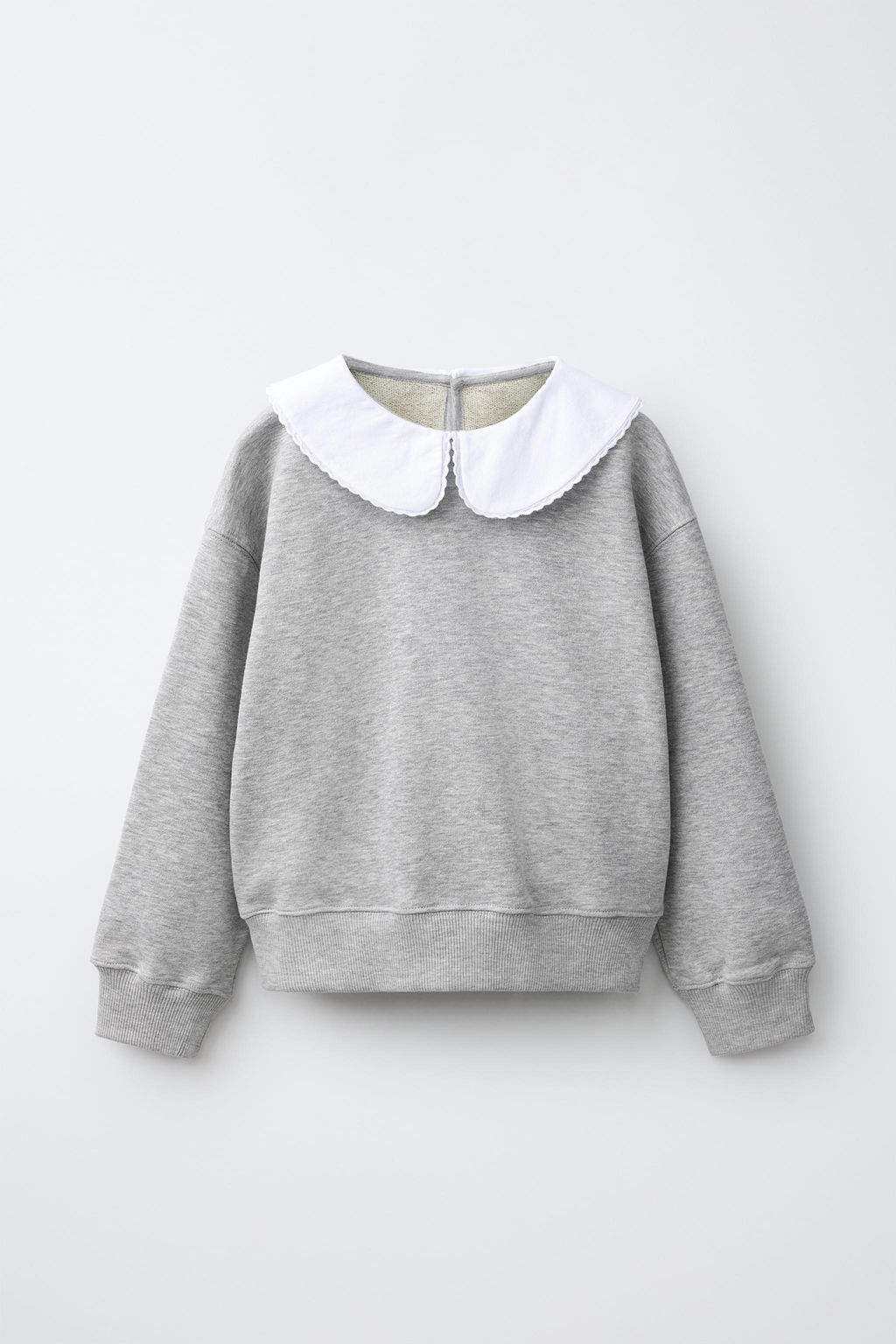 SUDADERA CUELLO BOBO COMBINADO / Gris vigor?