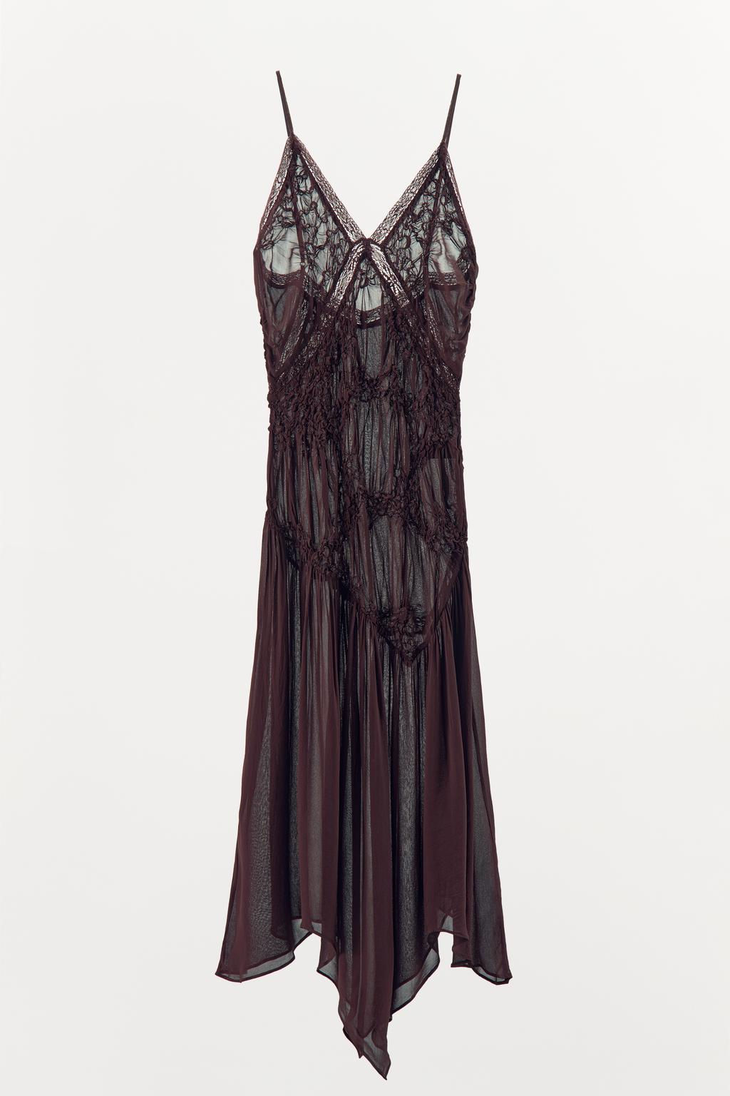 LACE TEXTURE DRESS - Zara фото 4