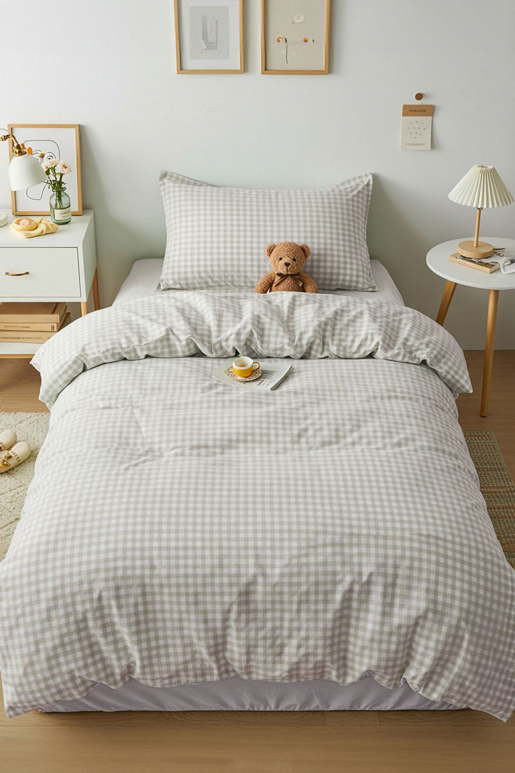 Trendyolmilla Home Tek Kisilik Kolay Utulenebilir Potikare Desenli Nevresim Tak?m? 160x220cm TPHSS25TKN00001  фото 6